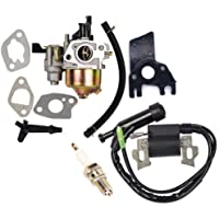 OuyFilters Repalce Carburador Bobina de Encendido con Bujía para Honda Gx160 Gx200 5hp 6.5hp Motor Generador Césped…